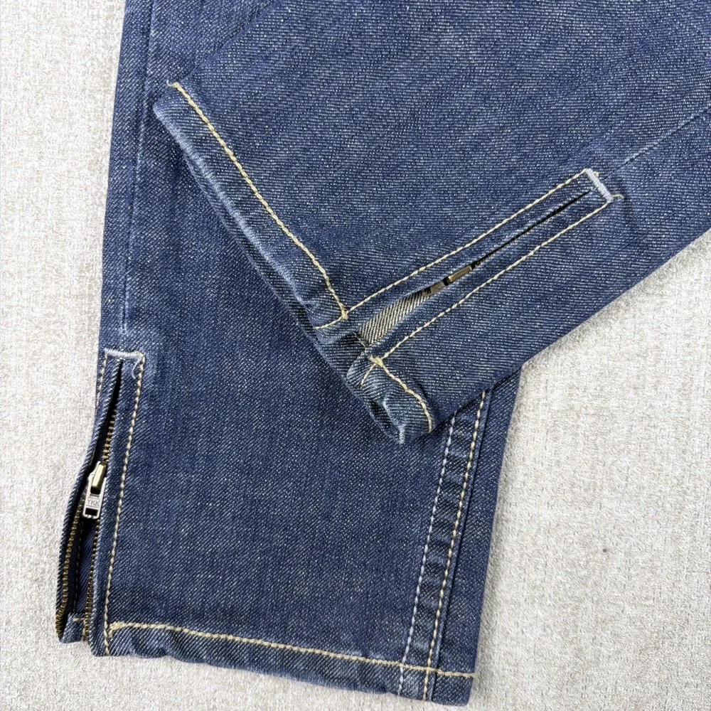 Aeropostale Jeans Girls Size 3/4‎ Blue Dark Wash Ankle Zipper Straight Leg
